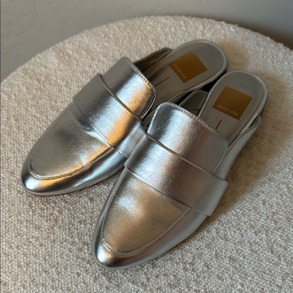 Dolce Vita Shoes - NWT Dolce Vita Celene Loafer Mule Silver Size 6.5